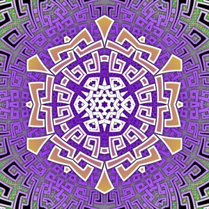 psychedelic mandala graphic