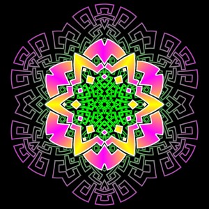 psychedelic mandala graphic
